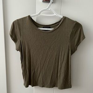 Dynamite Olive Short Sleeve Crewneck Tee